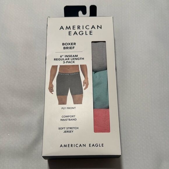 American Eagle Boxer Briefs Mens Small 3 Pack - Picture 1 of 2
